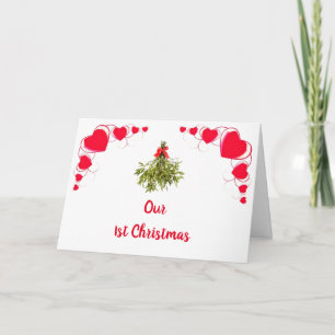 Carte NOS PLANS DE "1er NOËL ENSEMBLE" POUR "NOUS"