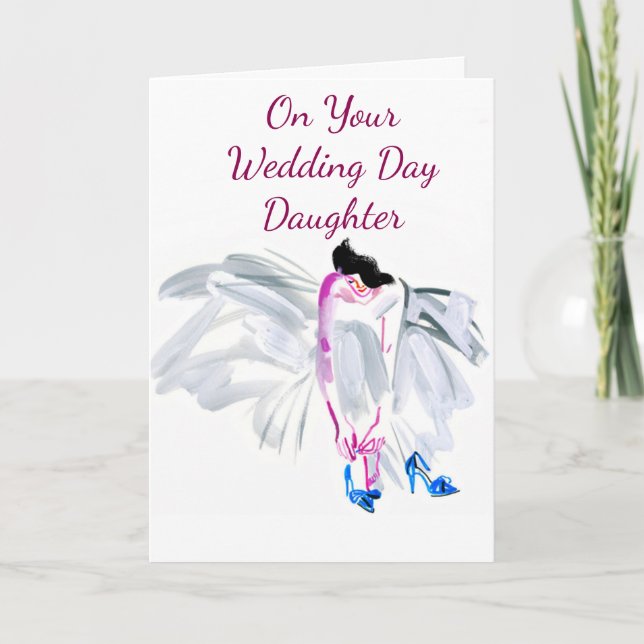 CARTE NOS **SOUHAITS POUR VOTRE MARIAGE*** FILLE (Devant)
