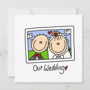 Carte Nos T-shirts et cadeaux de mariée et de chambre Ma