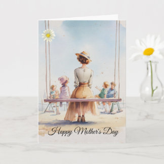 Carte Nostalgic Watercolor Mother's Day