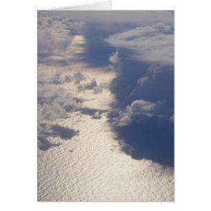 Carte Nota Vierge Nuages (Design 4)