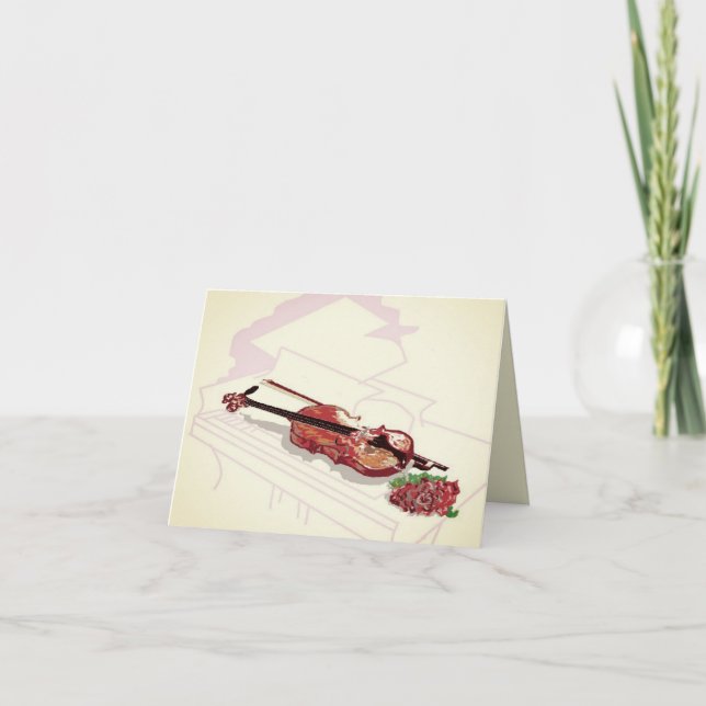 Carte Note Card : Amour De La Musique (Devant)