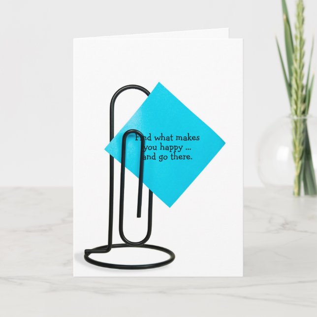 Carte Note d'anniversaire sur la fiche papier (Devant)