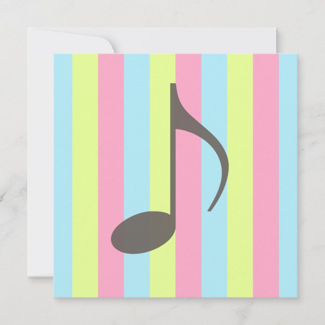 Carte Note de musique (Devant)