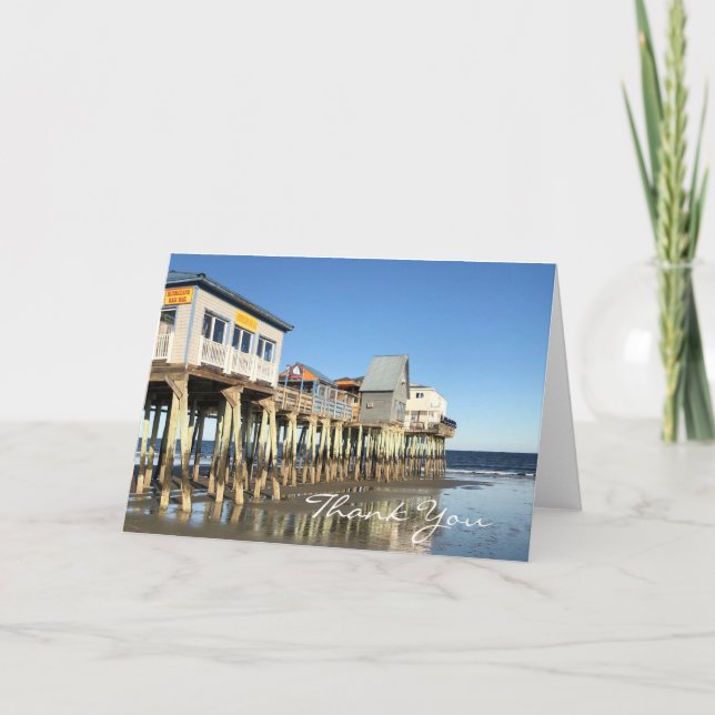 Carte Note de remerciement pour la plage (Devant)