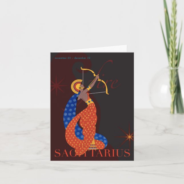 Carte Note de Sagittaire (Devant)
