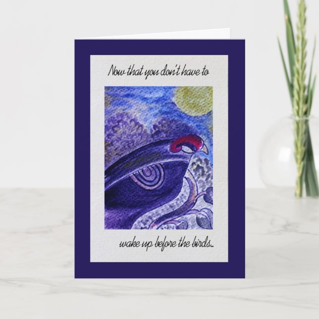 Carte Note Félicitations à la retraite (Devant)