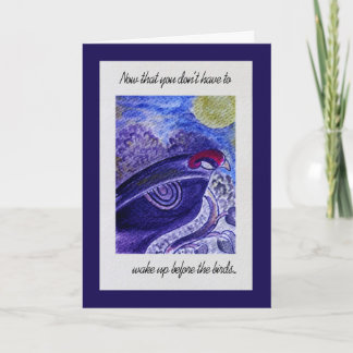 Carte Note Félicitations à la retraite