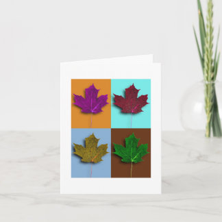 Carte Note Feuilles Automne