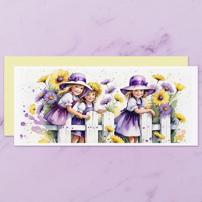 Carte Note fille d'automne (Créateur téléchargé)