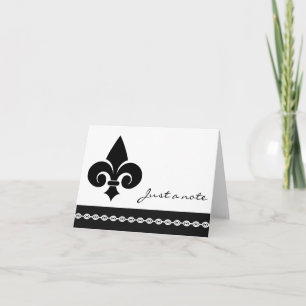 Carte Note Fleur De Lis
