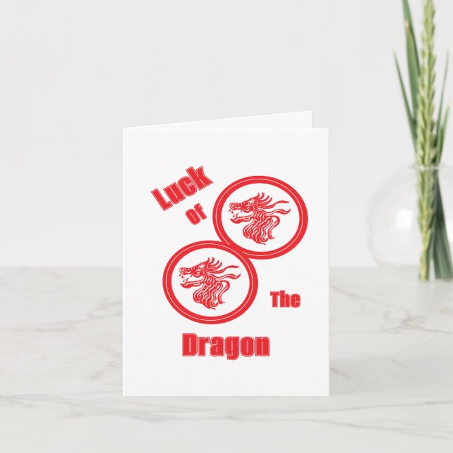 Carte Note : La Chance Du Dragon (Devant)