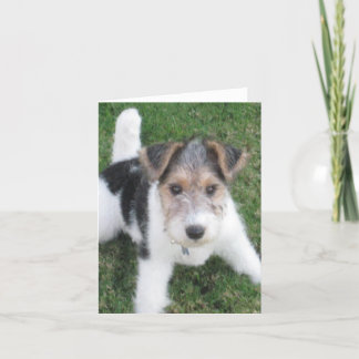 Carte Note sur le chiot