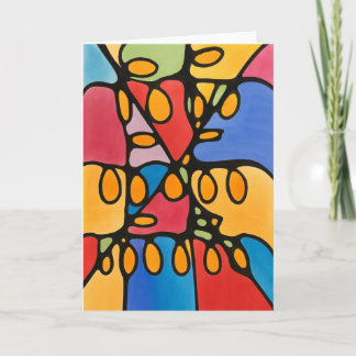 Carte Note vierge Abstraite vive