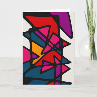 Carte Note vierge Abstraite vive