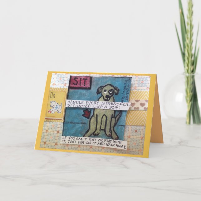 CARTE NOTECARD-HANDLE CHAQUE STRESSANT (Devant)