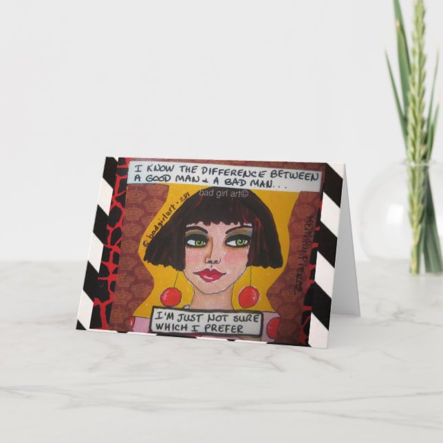 CARTE NOTECARD-I SAVENT LA DIFFÉRENCE ENTRE (Devant)