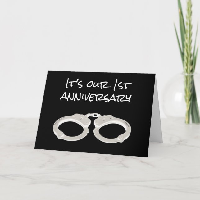 CARTE ***NOTRE 1ER ANNIVERSAIRE*** VOUS SOUHAITEZ CÉLÉBR (Devant)