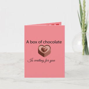 Carte Notre amour est comme les bonbons de la Saint-Vale