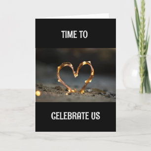 CARTE *NOTRE ANNIVERSAIRE* CÉLÉBRE "NOUS"