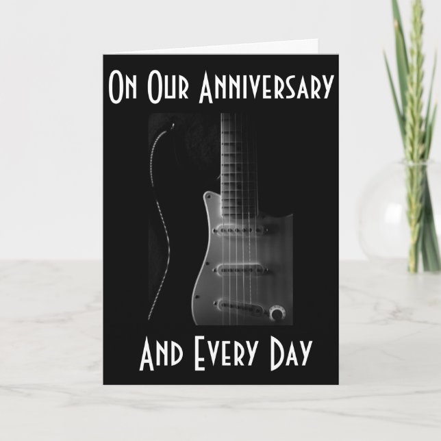 CARTE *NOTRE ANNIVERSAIRE* MUSIQUE À MA VIE ET DANSE DU  (Devant)