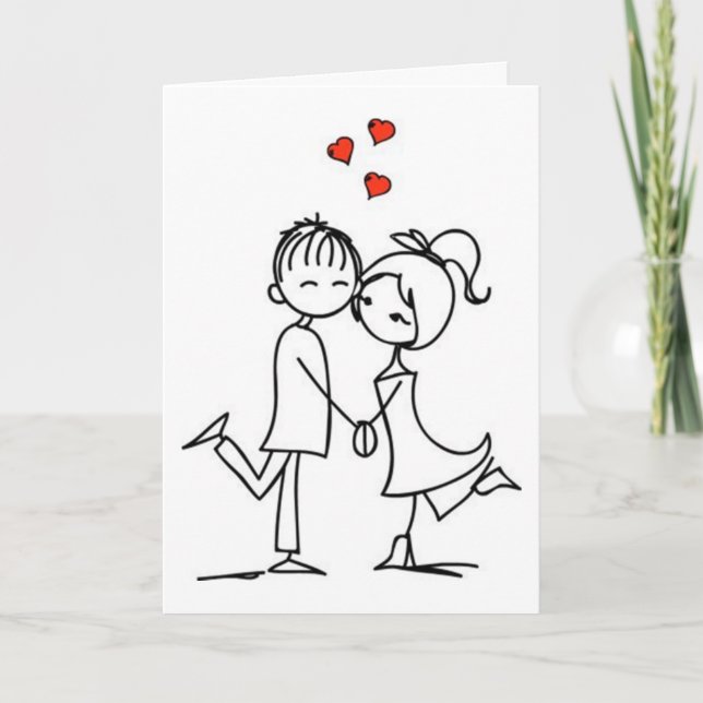 CARTE **NOTRE ANNIVERSAIRE** NE PEUT ATTENDRE POUR NOUS  (Devant)