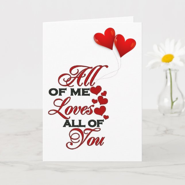 CARTE **NOTRE ANNIVERSAIRE** TOUT DE MOI AIME TOUT DE VO (Petite plante)