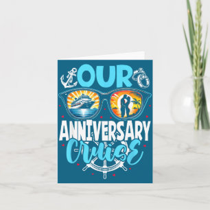 Carte Notre croisière d'anniversaire mari femme couples 
