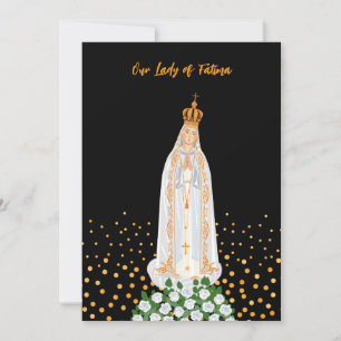 Carte Notre-Dame de Fatima Procession de bougies anniver