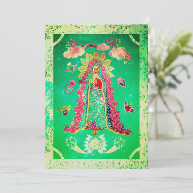 Carte Notre-Dame de Guadalupe (Debout devant)