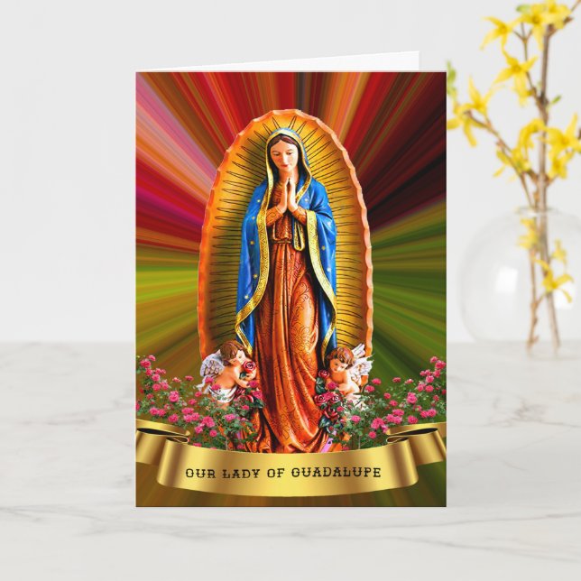 Carte Notre-Dame de Guadalupe (Fleur jaune)