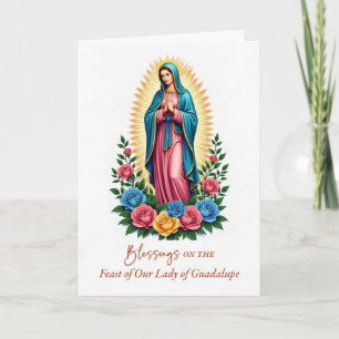 Carte Notre-Dame de Guadalupe Jour de Fête Bénédictions