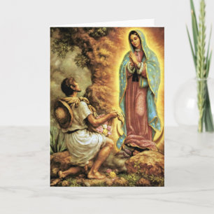 Carte Notre-Dame de Guadalupe Juan Diego