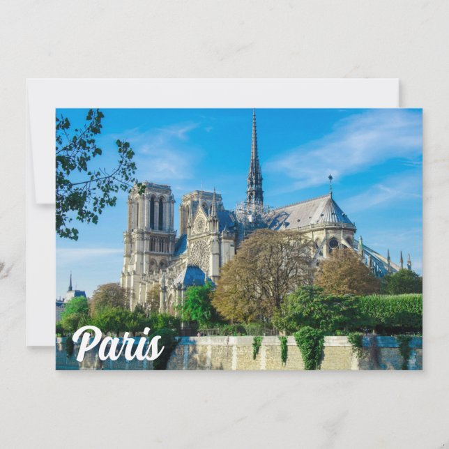 Carte Notre Dame de Paris en France (Devant)