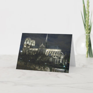 Carte Notre Dame la nuit