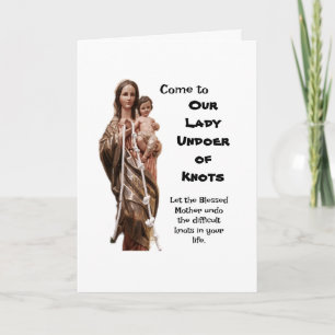 Carte Notre-Dame qui a des noeuds