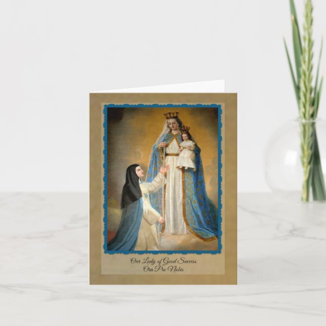 Carte Notre Madame de bon succès Quito Equateur (Devant)
