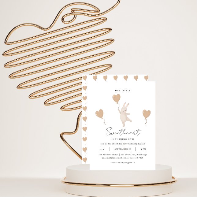 Carte Notre petite amoureuse fête son anniversaire (Créateur téléchargé)