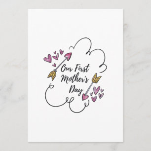 Carte Notre premier jour de mère