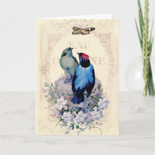 Carte Notre premier joyeux anniversaire à la maison