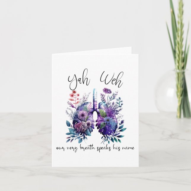 Carte Notre Respiration Parle Son Nom Yhwh Christian Rel (Devant)