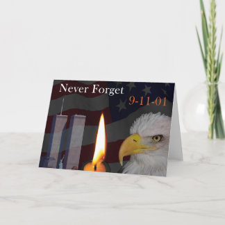 Carte N'oubliez jamais le 11-09-01
