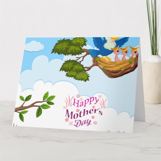 Carte Nourrissons - Illustration de la nature (Devant)