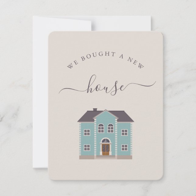 Carte Nous Avons Acheté Une Nouvelle Maison Creme & Fair (Devant)
