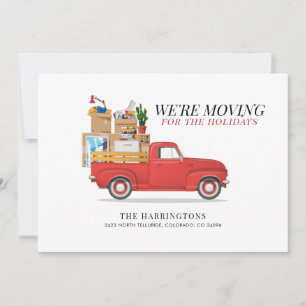 Carte Nous avons déménagé le changement d'adresse Camion