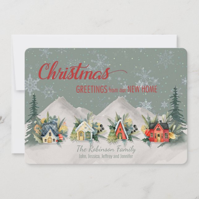 Carte Nous avons déménagé le village de Noël (Devant)