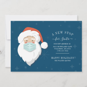 Carte Nous avons déménagé un nouvel arrêt pour Père Noël