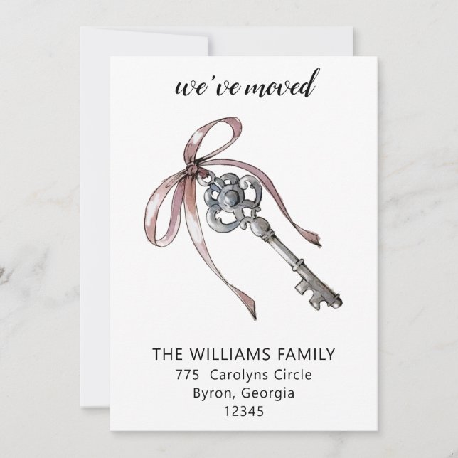 Carte Nous avons déplacé la clé de la nouvelle maison Fa (Devant)