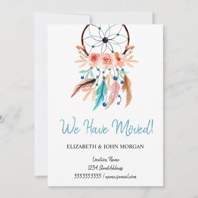 Carte Nous Avons Dream Catcher, Boho (Devant)