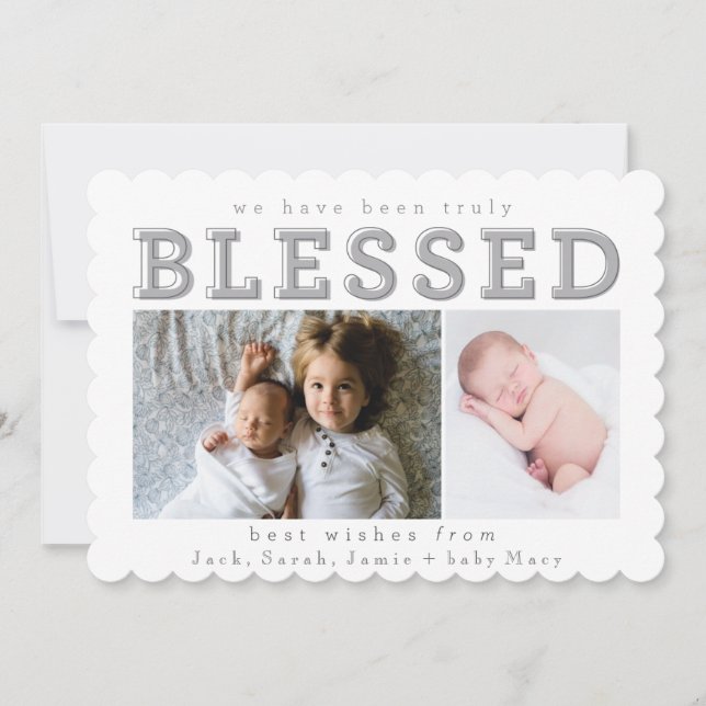 Carte nous avons été vraiment bénis (Devant)